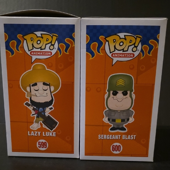 Funko Pop! Wacky Races Lazy Luke and Sergeant Blast Figures - Picture 5 of 8